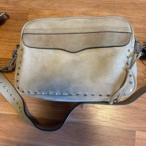 Rebecca Minkoff Suede Biege Crossbody handbag